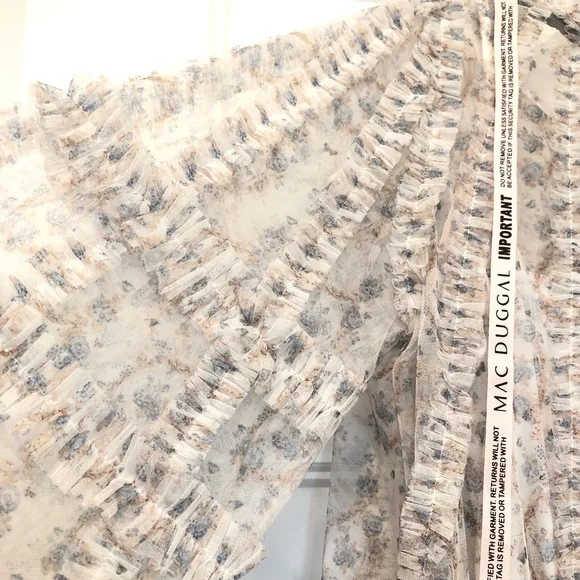 Mac Duggal Floral Ruffle Mini Dress size 10 - Picture 7 of 12